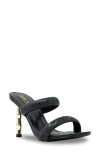Chase & Chloe Chase And Chloe Slip-on Slide Sandal In Black