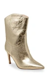 Chase & Chloe Chase And Chloe Slouch Bootie In Gold