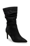 Chase & Chloe Chase And Chloe Slouch Pointed Toe Bootie In Black