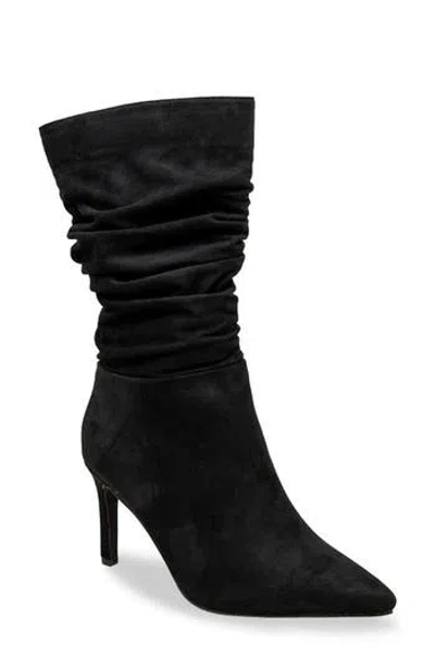 Chase & Chloe Chase And Chloe Slouch Pointed Toe Bootie In Black
