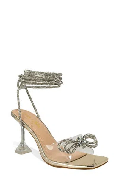 Chase & Chloe Chase And Chloe Sofie Rhinestone Embellished Heeled Sandal