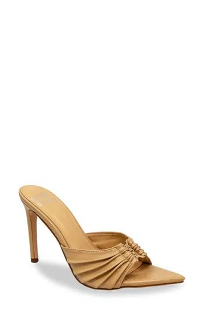Chase & Chloe Chase And Chloe Stiletto Mule Sandal In Orange