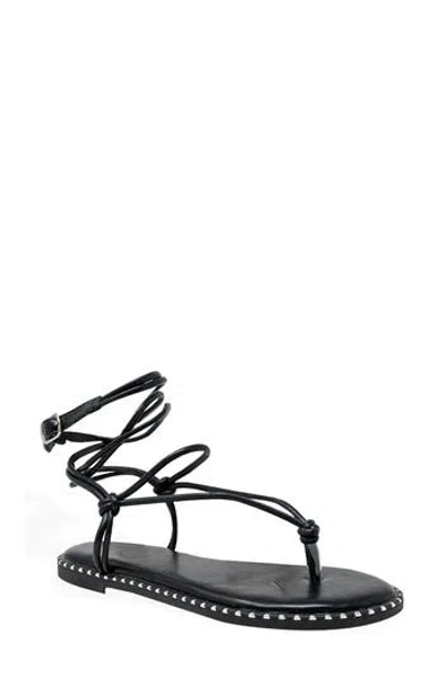 Chase & Chloe Chase And Chloe Studded Ankle Wrap Sandal