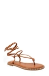 Chase & Chloe Chase And Chloe Studded Ankle Wrap Sandal