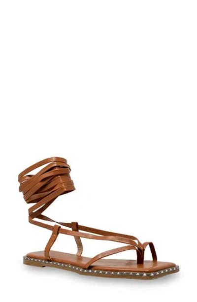 Chase & Chloe Chase And Chloe Studded Ankle Wrap Sandal