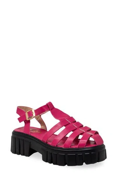 Chase & Chloe Chase And Chloe Theo Lugged Platform Fisherman Sandal