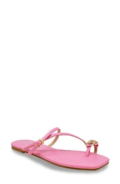 Chase & Chloe Chase And Chloe Toe Loop Sandal In Purple