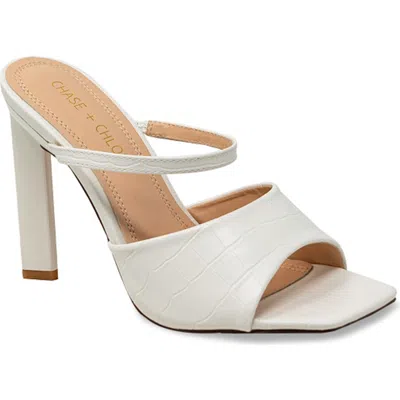 Chase & Chloe Chase And Chloe Triangle Spike Heel Sandal