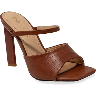 Chase & Chloe Chase And Chloe Triangle Spike Heel Sandal