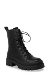 Chase & Chloe Chase And Chloe Virgo Lugged Combat Boot In Black
