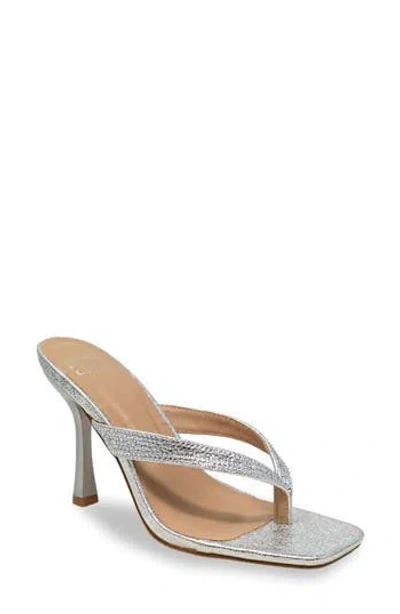 Chase & Chloe Chase And Chloe Vixxy Embellished Toe Post Sandal In Black