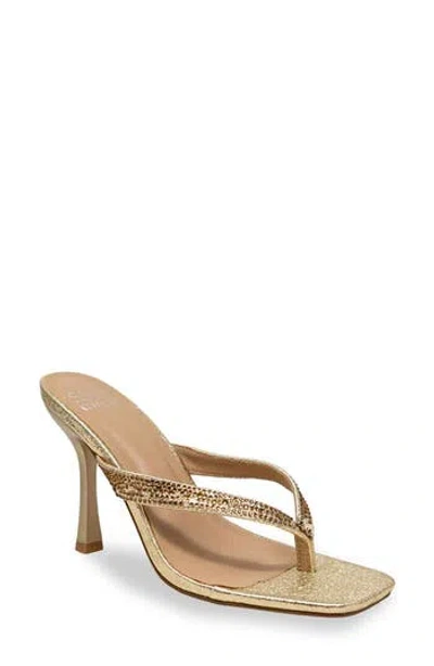 Chase & Chloe Chase And Chloe Vixxy Embellished Toe Post Sandal In Multi