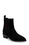 Chase & Chloe Chase And Chloe Western Block Heel Chelsea Boot In Black