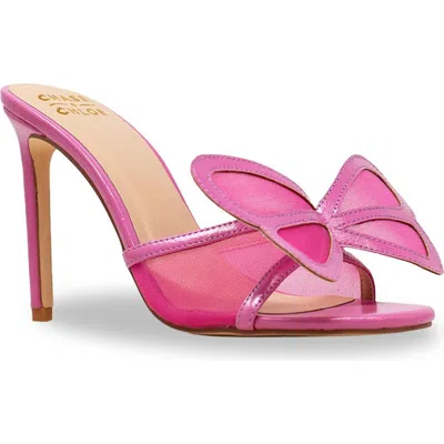 Chase & Chloe Chase And Chloe Yureli Butterfly Mesh Mule Sandal
