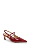 Chase & Chloe Chase And Chloe Zandra Slingback Pump In Red