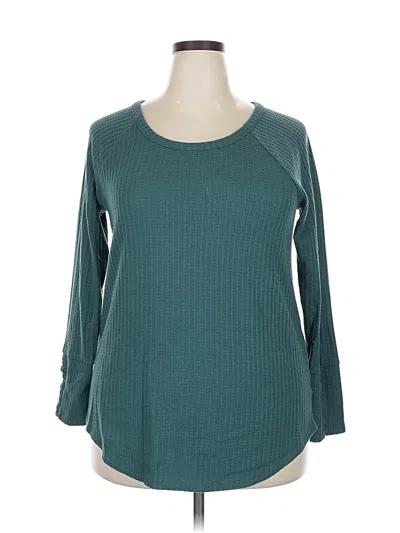 Pre-owned Chaser 3/4 Sleeve T-shirt In Blue