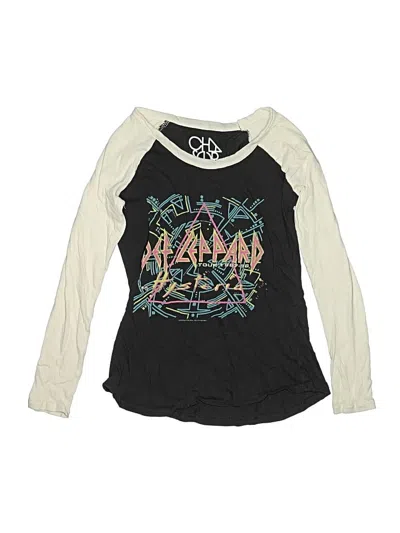 Pre-owned Chaser Kids' 3/4 Sleeve T-shirt In Black