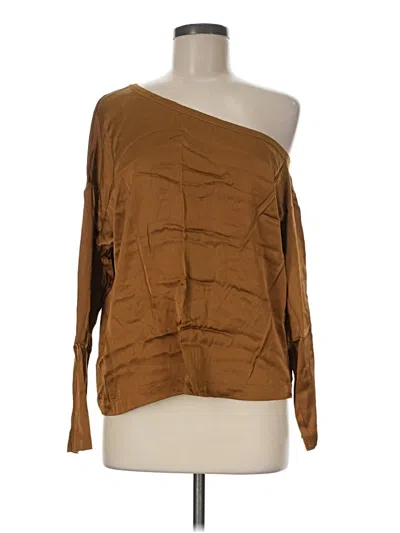 Pre-owned Chaser 3/4 Sleeve T-shirt In Brown