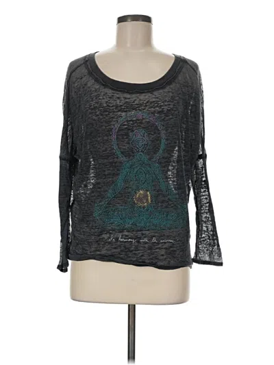 Pre-owned Chaser 3/4 Sleeve T-shirt In Gray