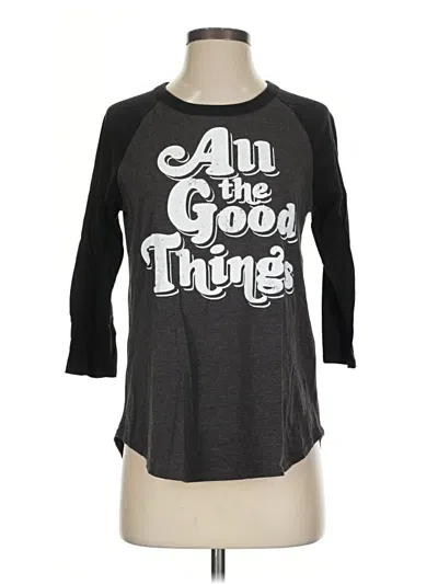 Pre-owned Chaser 3/4 Sleeve T-shirt In Gray