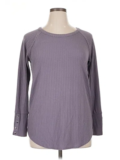 Pre-owned Chaser 3/4 Sleeve T-shirt In Purple