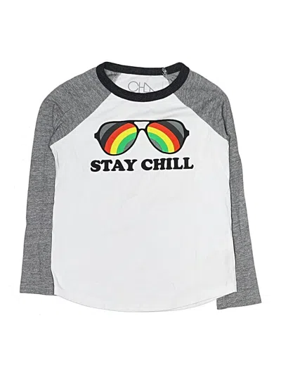 Pre-owned Chaser Kids' 3/4 Sleeve T-shirt In Silver