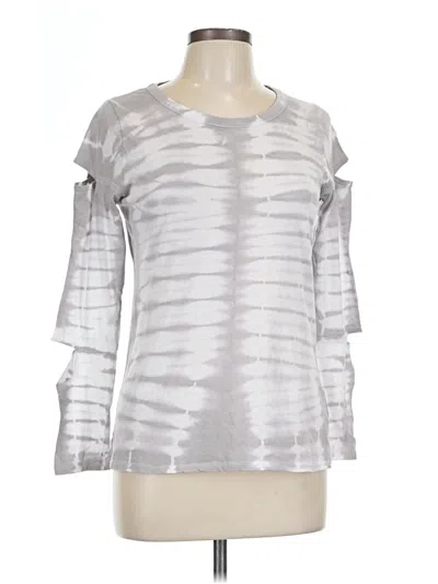 Pre-owned Chaser 3/4 Sleeve T-shirt In Silver