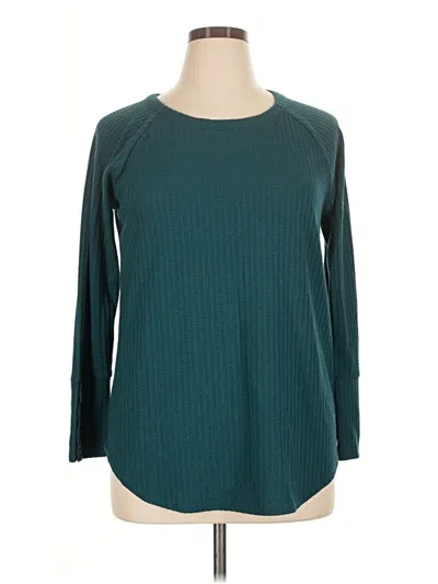 Pre-owned Chaser 3/4 Sleeve T-shirt In Teal