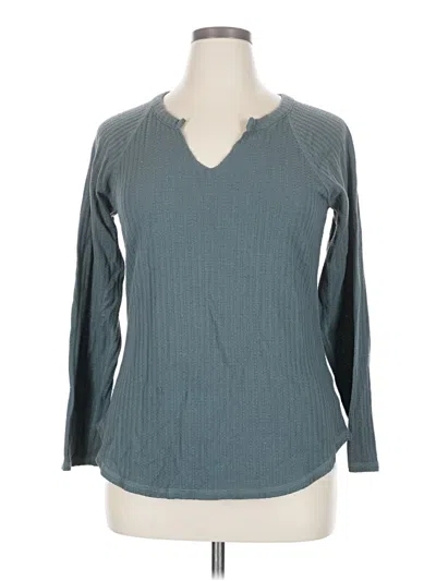 Pre-owned Chaser 3/4 Sleeve T-shirt In Teal