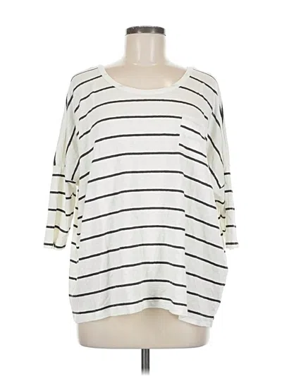 Pre-owned Chaser 3/4 Sleeve T-shirt In White