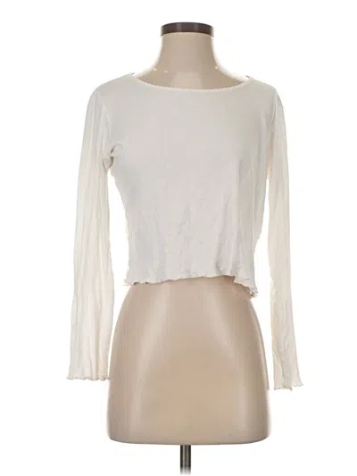 Pre-owned Chaser 3/4 Sleeve T-shirt In White