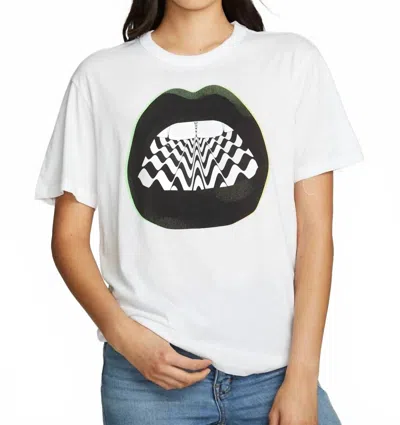 Chaser 80s Lips Tee In White