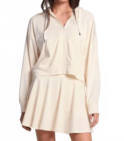 Chaser Abilena Zip Up Jacket In Coconut Milk In Brown