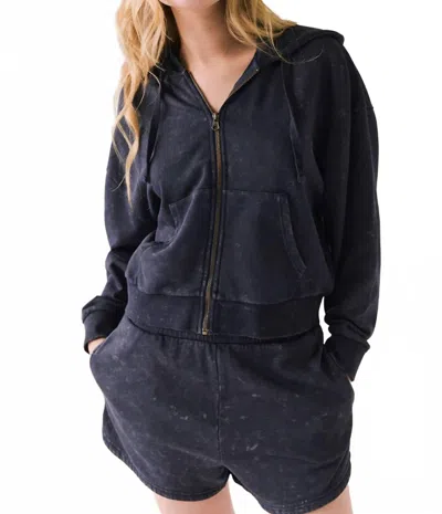 Chaser Abilene Zip Up In Navy In Blue