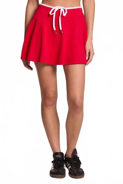 Chaser Ace Mini Skort In Red In Multi
