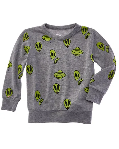 Chaser Kids' Aliens Pullover In Gray