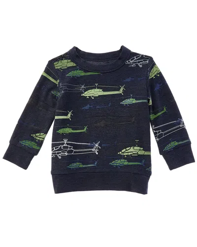 Chaser Kids' Allover Helicopters T-shirt In Black