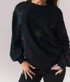 Chaser Allover Icons Pullover In Black In Black
