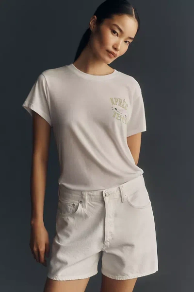 Chaser Apres Tennis Tee In Neutral