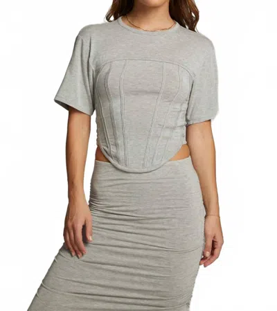 Chaser Bay Side Tee In Heather Grey In Gray