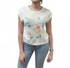 Chaser Bella Jersey Tee In Stary White In Multi