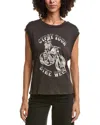 Chaser Bella Odessa Muscle T-shirt In Brown