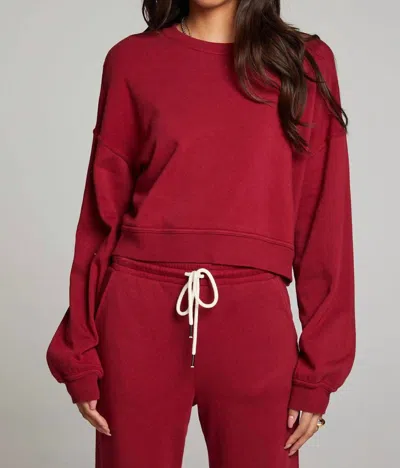 Chaser Belly Pullover Sweater In Blood Red In Multi
