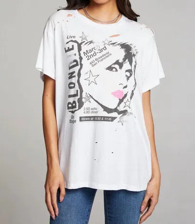 Chaser Blondie Graphic Short Sleeve Top In White