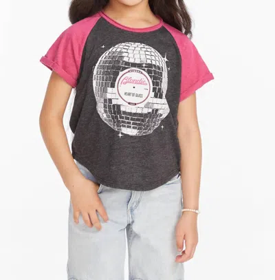 Chaser Kids' Blondie Heart Of Glass In Black Pink