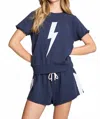 Chaser Bolt Pull On Shorts In Avalon In Blue