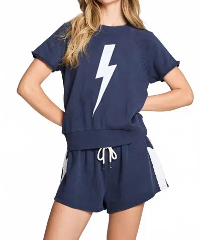 CHASER BOLT GRAPHIC TEE IN AVALON