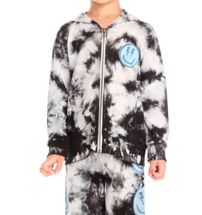 Chaser Kids' Boy's Smiley Bolt Hoodie In Black