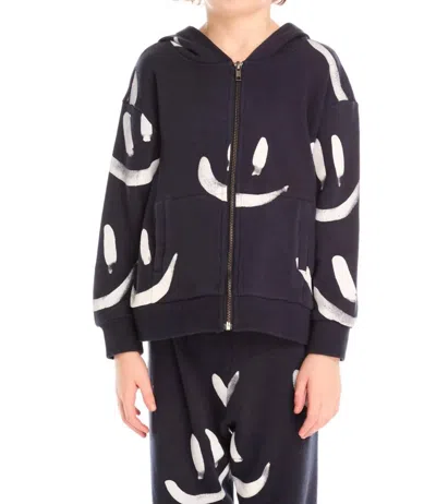 Chaser Kids' Boy's Smileys Hoodie In Navy In Blue