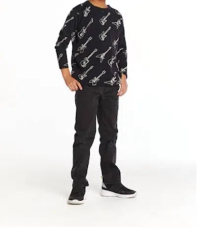 Chaser Kids' Boys Guitar Jam Top In Black